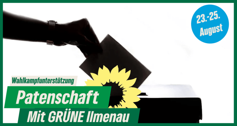 Augsburger GRÜNE helfen beim Thüringer Wahlkampf in Ilmenau