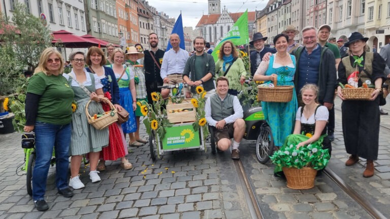 Augsburger Grüne beim Plärrerumzug