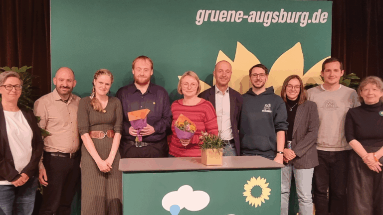 „Dafür sind wir hier“: Augsburger Grüne starten mit neuem Vorstandsteam durch