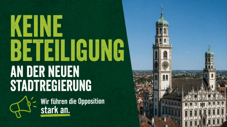Keine Grüne Beteiligung an „Startmehrheit“ für den Augsburger Stadtrat