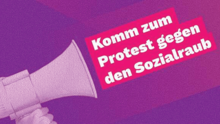 Kundgebung: Protest gegen Sozialraub